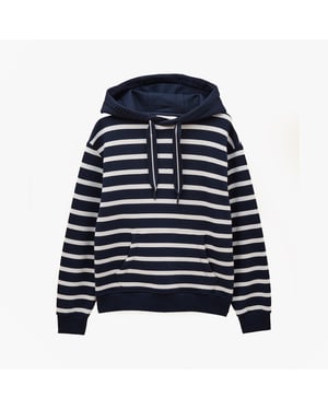 Joules Milbourne Womens Hoodie Navy/white Stripe
