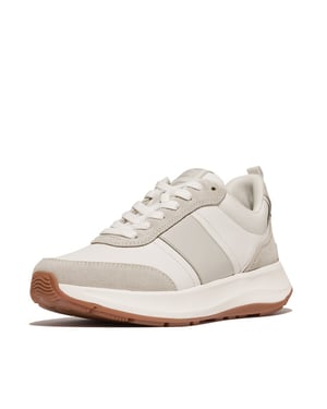 FitFlop F-mode flow sneaker leather & suede mix