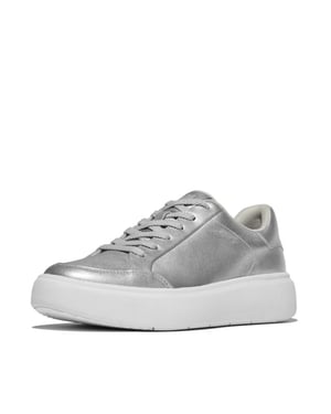 FitFlop Rtg metallic-leather sneakers