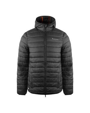 Aquascutum Gewatteerd logo-jack heren Londen (Zwart)