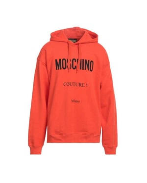 Moschino Heren Couture Milano Hoodie (Oranje)