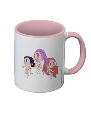 K-Pop Demon Hunters Chibi Huntr/X Mug (Vit/ Rosa)