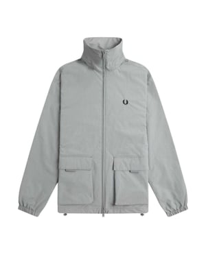 Fred Perry Heren Jas met Opgenaaide Zakken (Grijs)