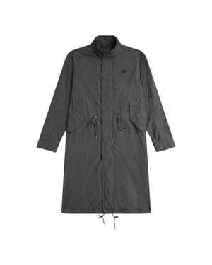 Fred Perry Heren Dunne Rechthoekige Hem Parka (Gunmetal)