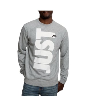 Nike Mens Sweatshirts SPORTSWEAR JUST DO IT LONG SLEEVE Regular Fit New Jumper