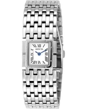 Invicta Mayamar 49476 Dames Horloge - Quartz Uurwerk - Roestvrij Staal met witte Wijzerplaat - 21mm