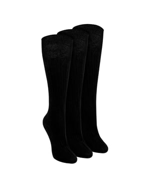 Dames 3-Pack Kniesokken 100% Katoen Zacht Ademend