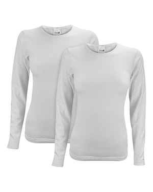 2-Pack Dames Thermoshirt met Lange Mouwen voor de Winter