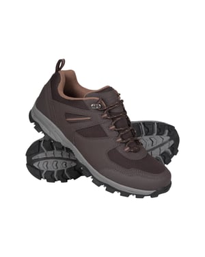 'McLeod' Men Hiking Shoes Cushioned Breathable Lightweight Lace Up Walking Dark Brown