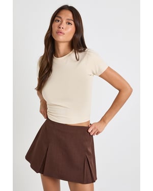 Woven Pleated Skort