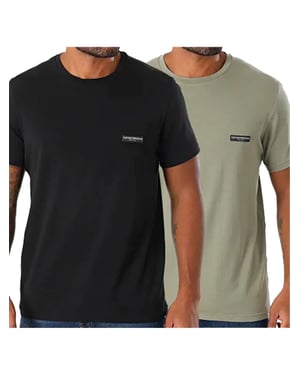 Emporio Armani Heren T-shirt Pakket x2 GA