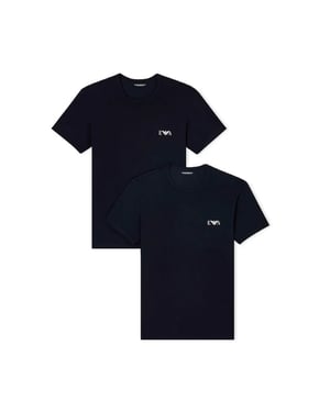 Emporio Armani Heren T-shirt Pakket x2 Eagle GA