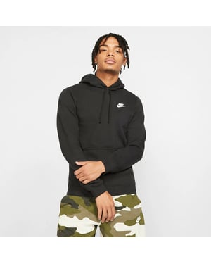 Nike Black Club Fleece Pullover Hoodie