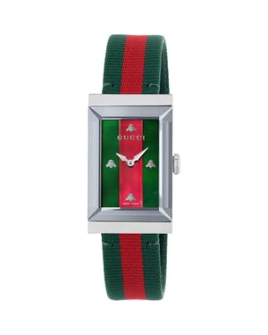 Gucci YA147404 G-Frame Multikleur Dameshorloge - Elegante Ontwerp met Zwitsers Uurwerk