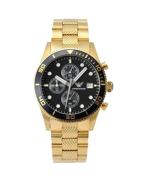 Emporio Armani AR5857 Heren Gouden Chronograaf Horloge