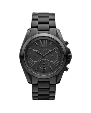 Elegante Michael Kors MK5550 Dameshorloge - Zwart Roestvrij Staal