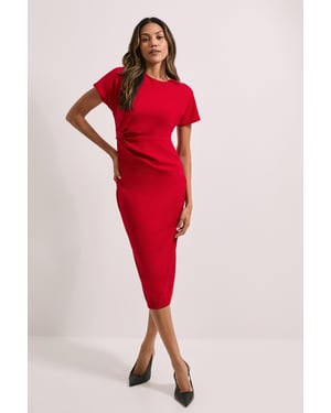 Twist Scuba Midi Dress