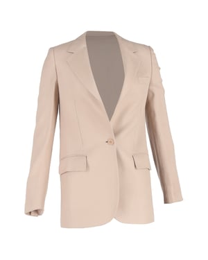 Stella McCartney Effen Blazer in Nude Linnen