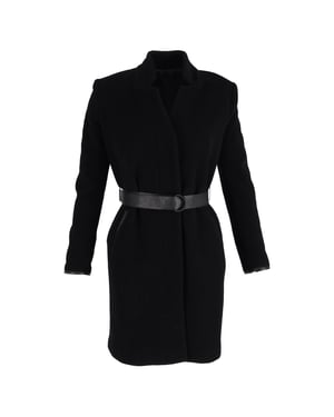 Acne Studios bältad kappa i svart ull