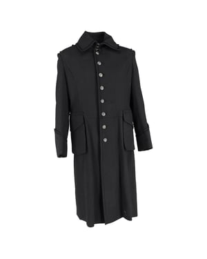 Dolce & Gabbana Overcoat in Black Wool