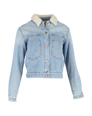 Isabel Marant Etoile Endless Camden Jacket in Blue Cotton Denim