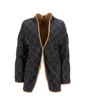 Isabel Marant Etoile Quilted Reversible Jacket in Black Cotton