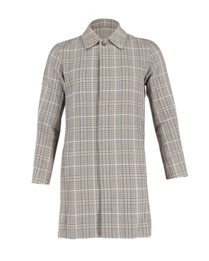 APC Mac Plaid Coat in Multicolor Cotton