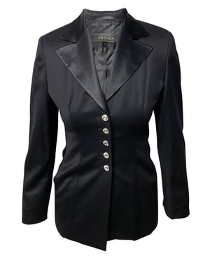 Escada Suit Trouser Set in Black Wool
