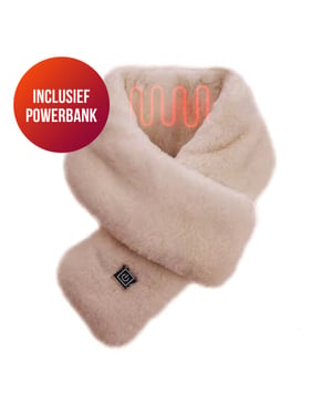 Casa di Elturo Usb verwarmde sjaal inclusief powerbank - katoen l80 x b11 cm 3