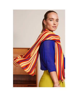 King Louie 09679 foulard giverny true red sjaal