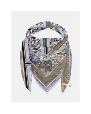 Mucho Gusto ® sjaal st. tropez groen blauw zebra