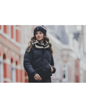 Looxs Revolution Gebreide beanie block /zand voor meisjes in de kleur