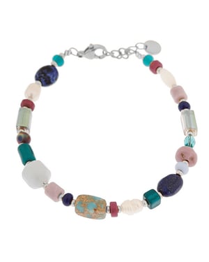 Label Kiki Armband abu silver