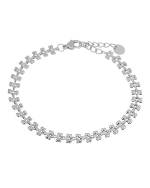 Label Kiki Armband baby hearts silver
