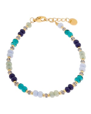 Label Kiki Armband blue oasis gold
