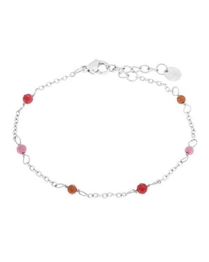 Label Kiki Armband dottie ruby silver