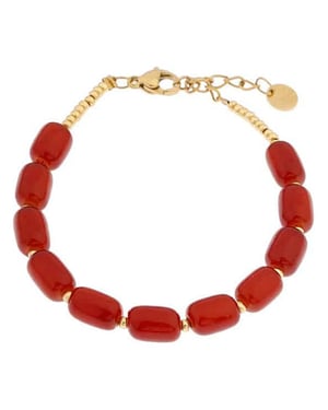 Label Kiki Armband grape beads gold
