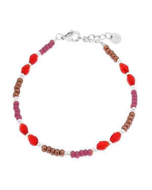 Label Kiki Armband queens rose silver
