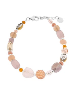 Label Kiki Armband rose blossem silver