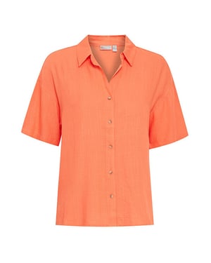 Fransa Blouse 20614100 hot coral