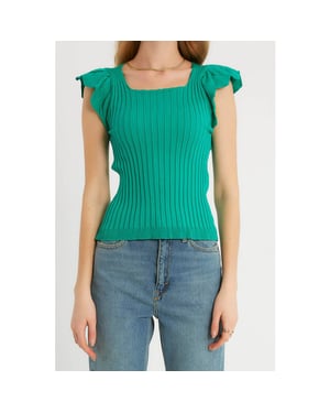 Robin-Collection Elastische ribstof top t93547