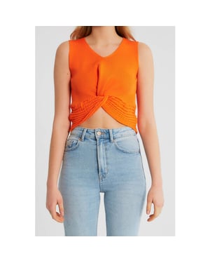 Robin-Collection Elastische ribstof top t93564