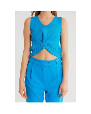 Robin-Collection Elastische ribstof top t93564