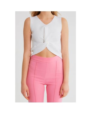 Robin-Collection Elastische ribstof top t93564