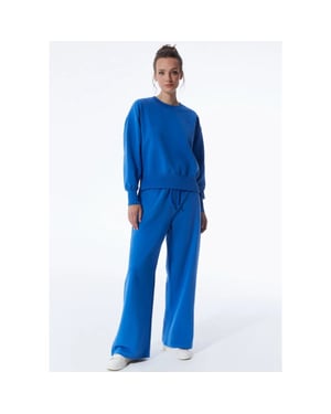Cup of Joe Sweat pant straight; %95 co-%5 ea; l00; 241; denim -