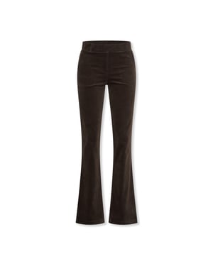 Helena Hart 7559 broek flair velvet choco