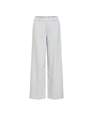 Object objlisa wide pant noos 23037921 light grey melange