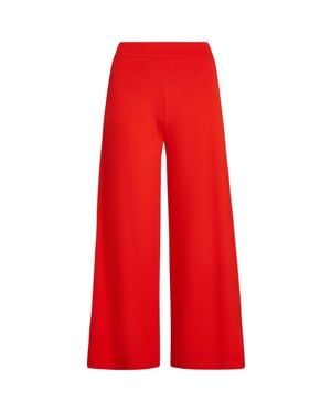 King Louie Border palazzo cropped pants milano crepe