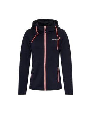 Nordberg Elise knitted fleece jacket hooded