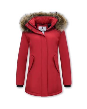Matogla Winterjas met echte bontkraag slim fit